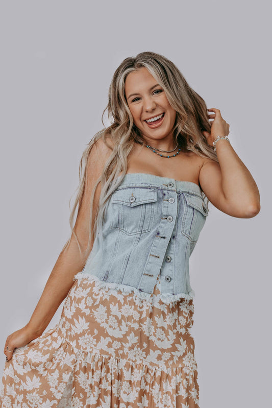 Denim for Days Tube Top