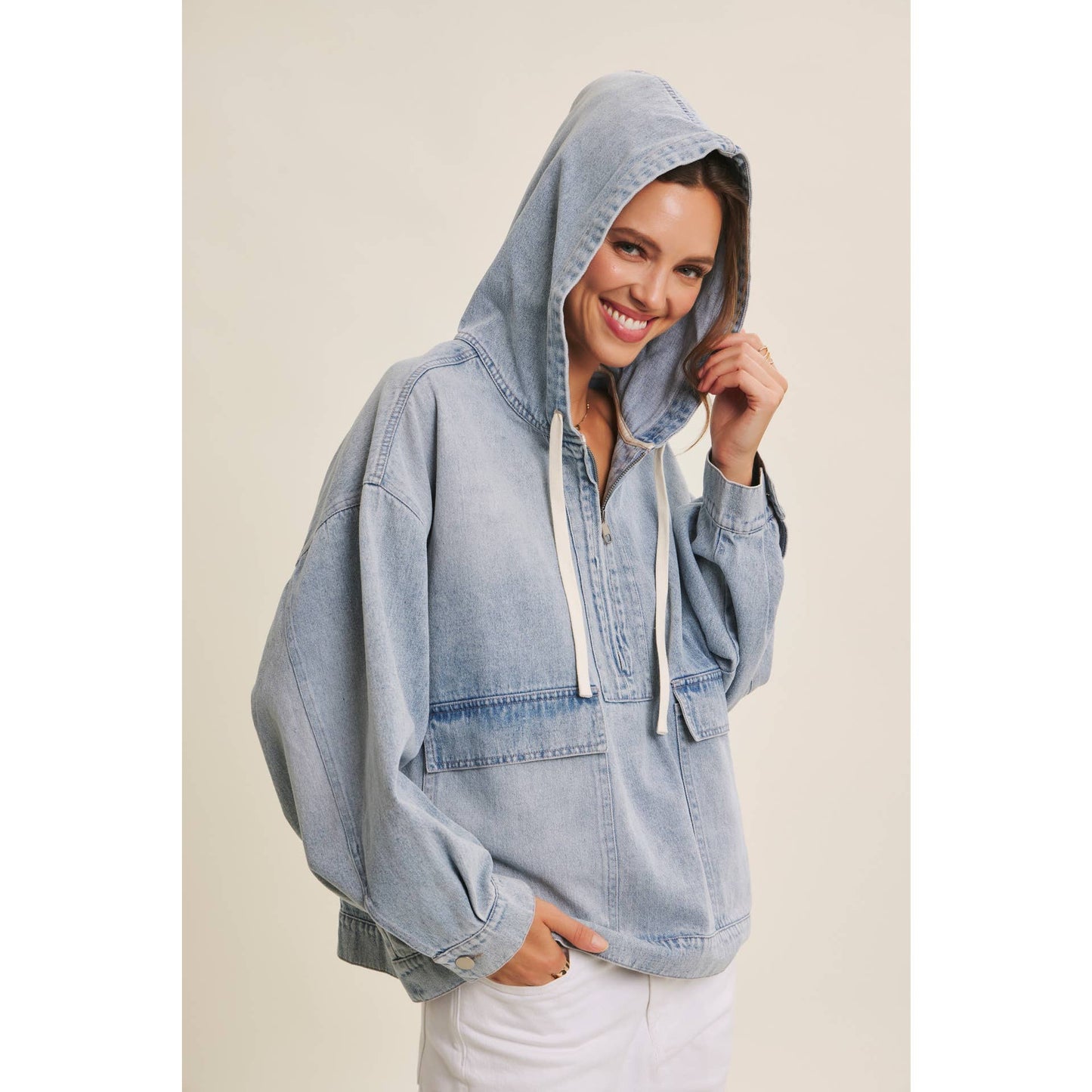 Winter Blues Denim Pullover