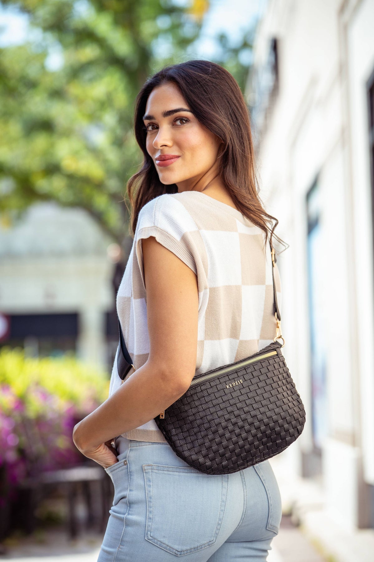 Kedzie Terrace Woven Crossbody Open Stock