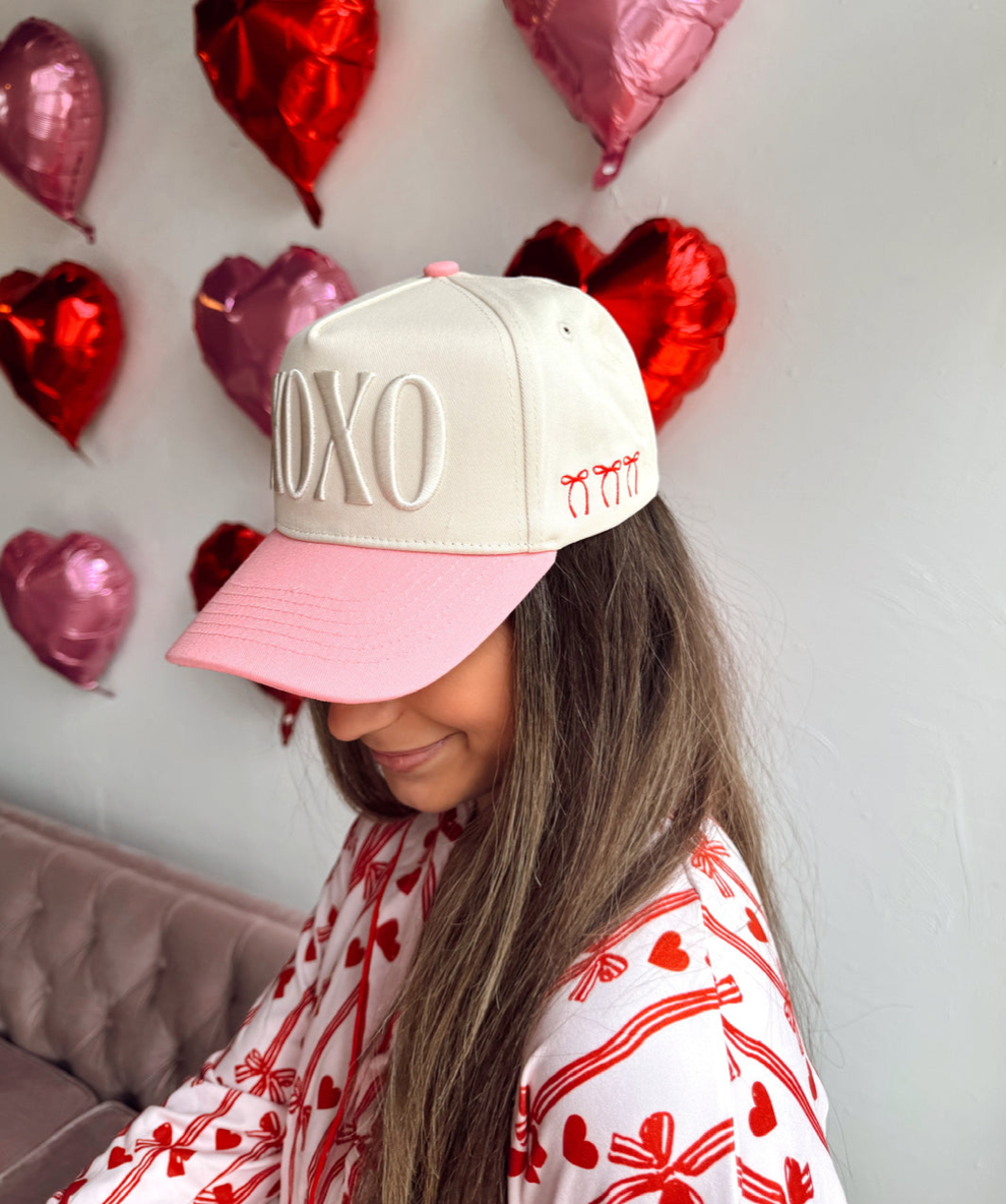 XOXO - Pink Vintage Hat