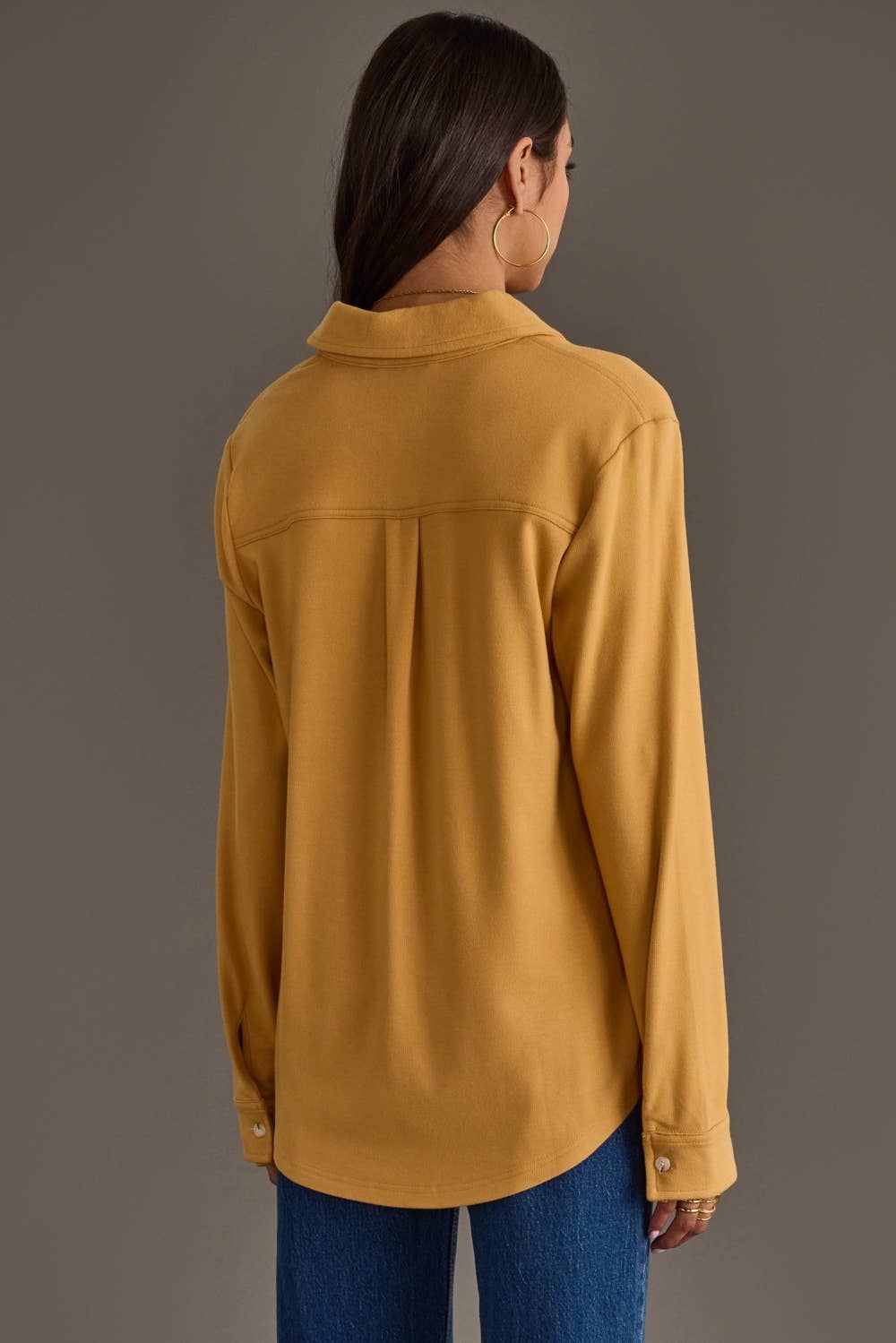 Mustard Super Soft Button Up