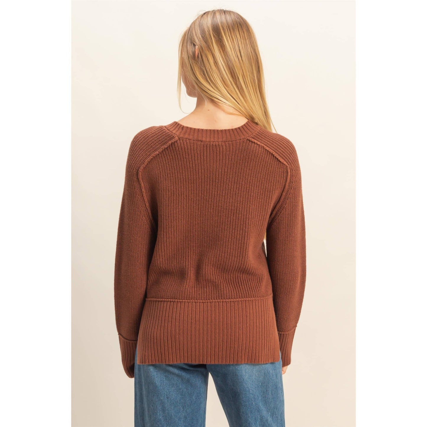 Chiara Side Slit Sweater