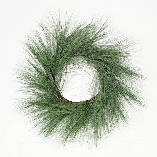 510180- 28in(10)Twig Wreath-Evergreen Jumbo Needle Pine