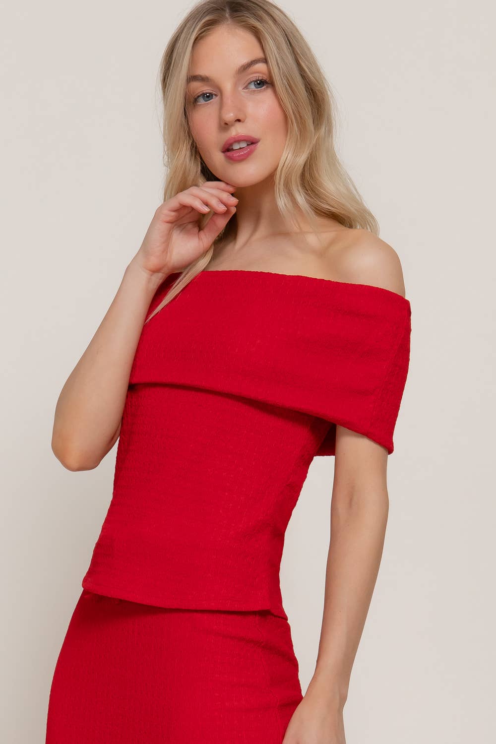 Come Sail Away Off Shoulder Top