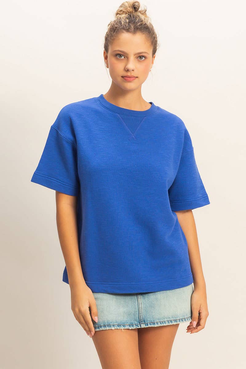 Saige Rolled Sleeve Top