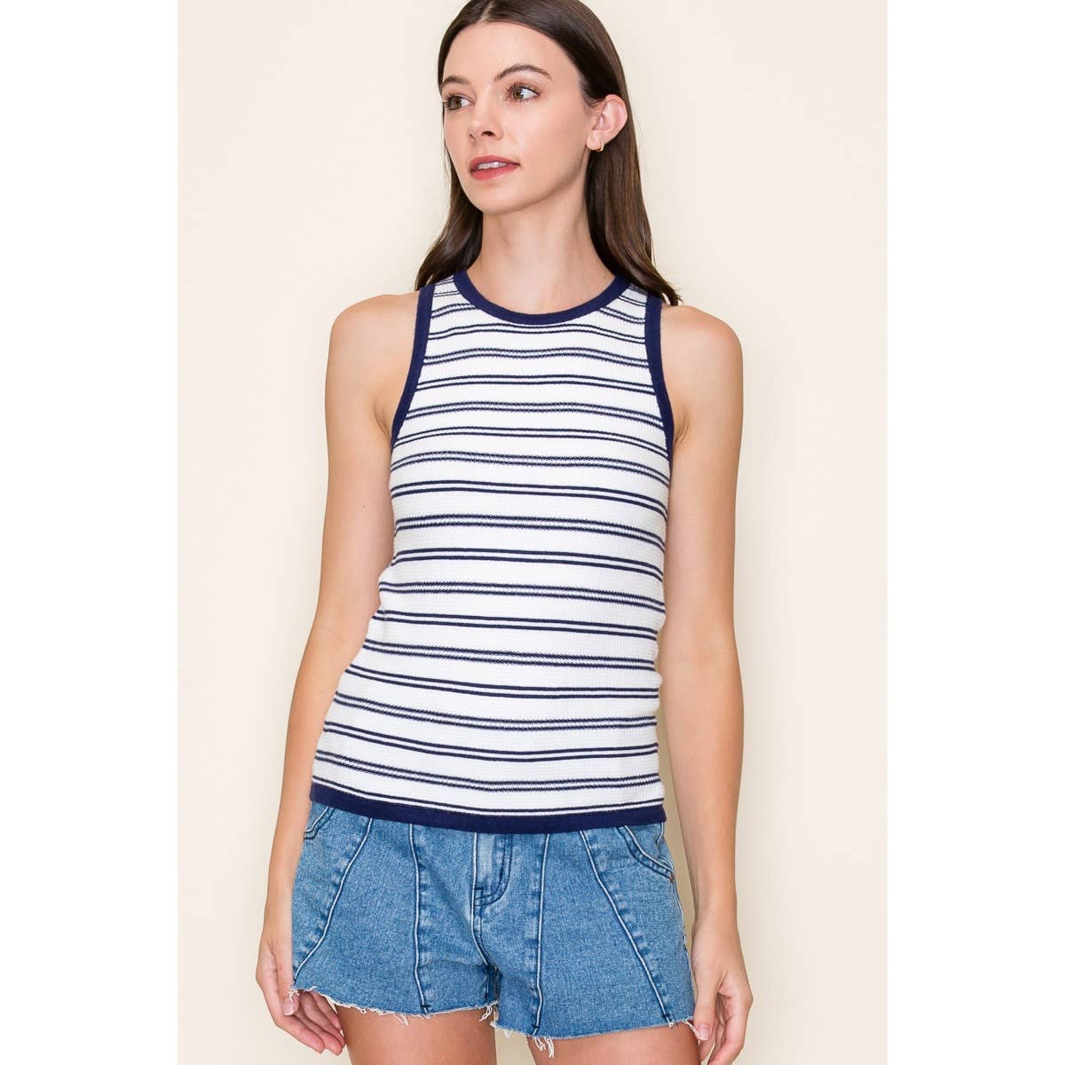 Below Deck Striped Tank