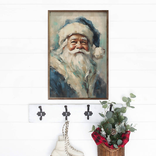 Blue Santa Portrait