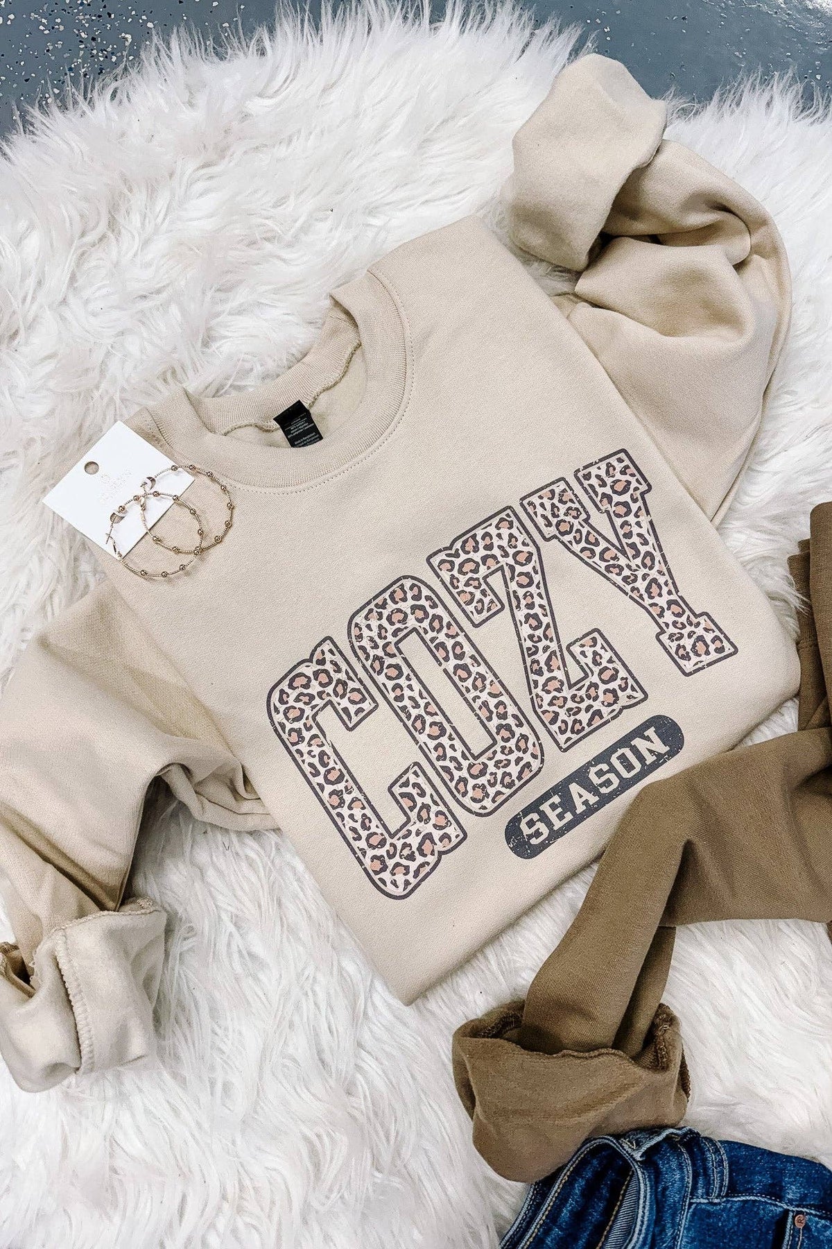 Leopard Cozy Season Crew