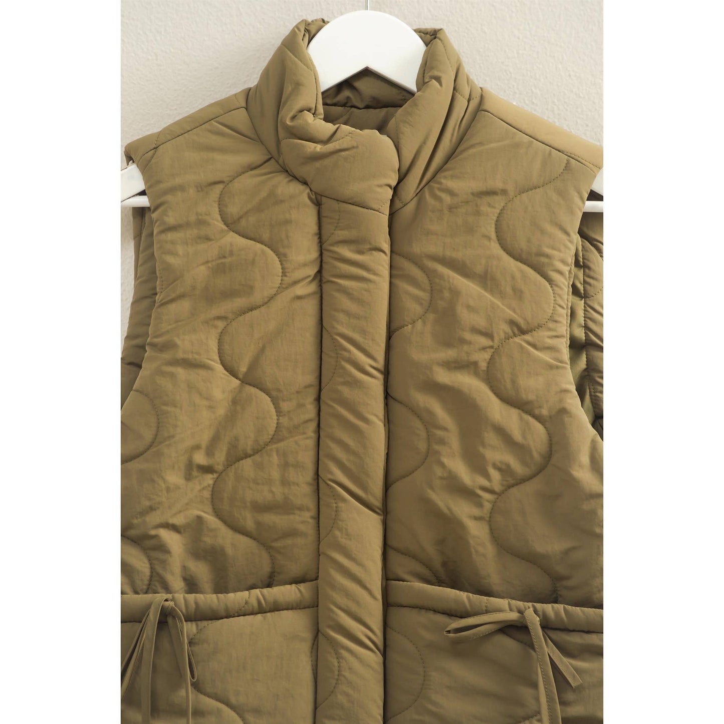 Quilted Wave Red Vest