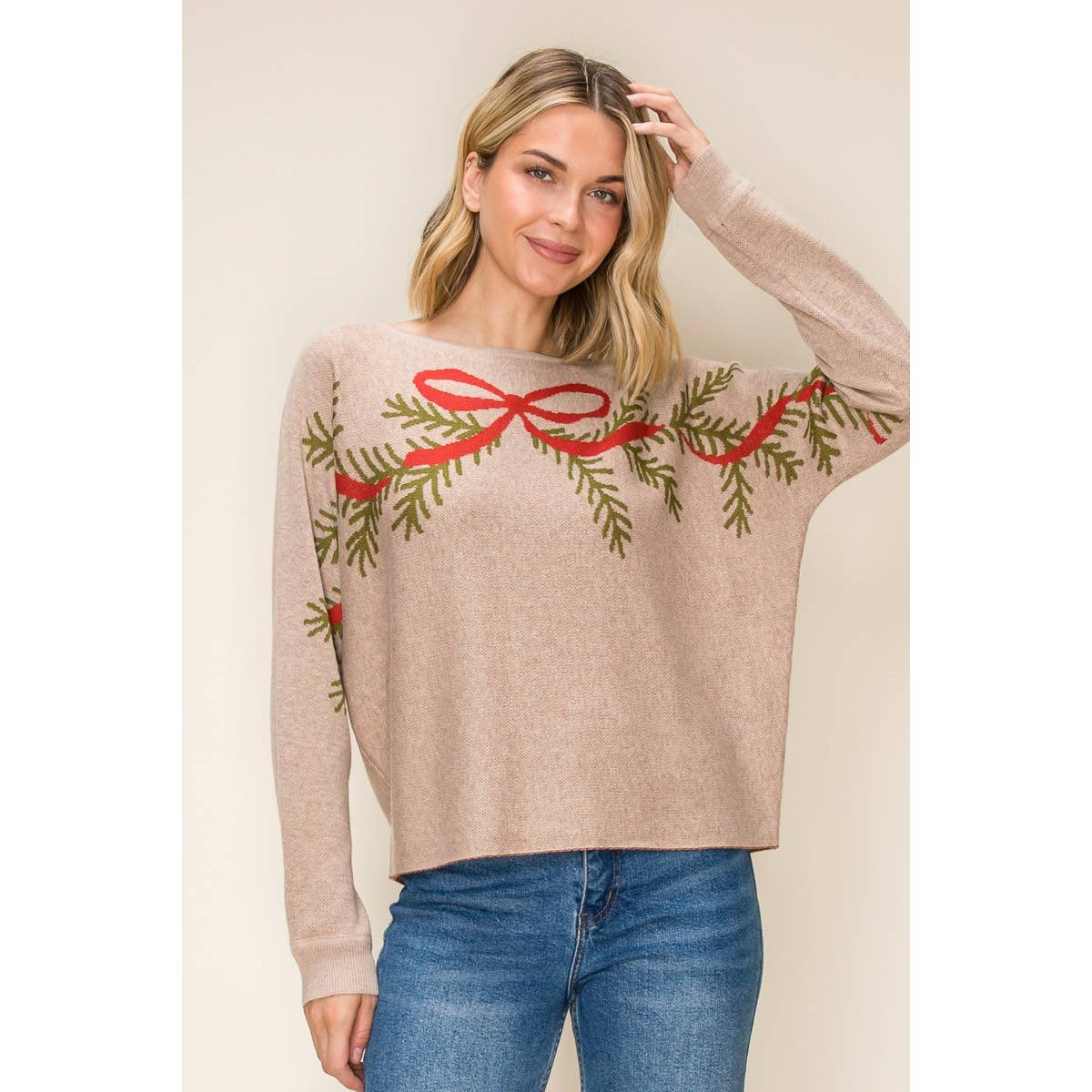 CHRISTMAS EVERGREEN SWEATER