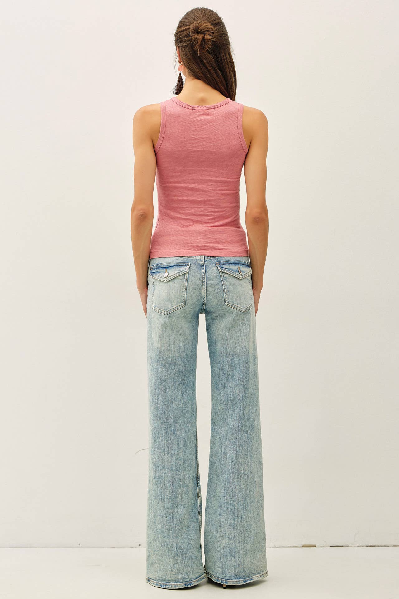GARMENT DYED COTTON SLUB TANK TOP