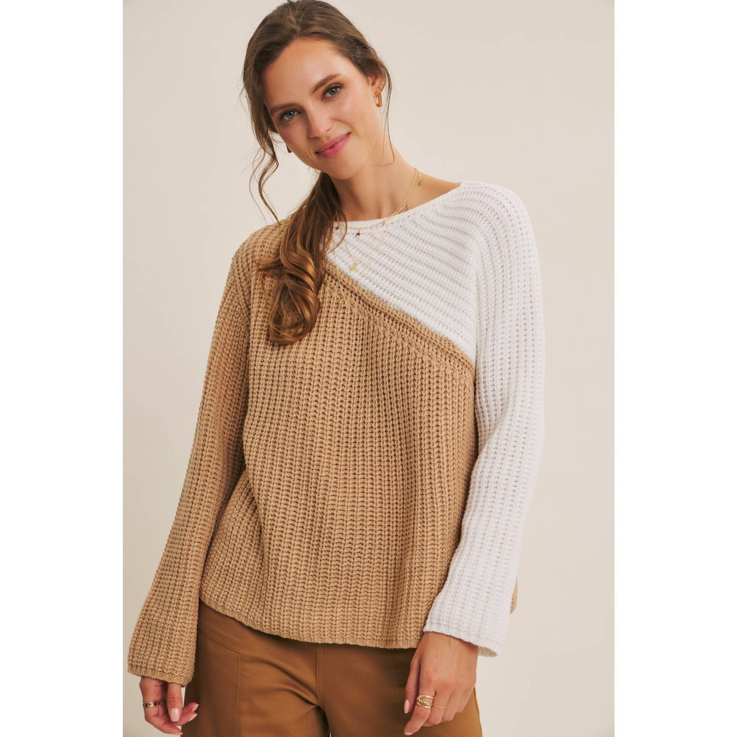 Coffee Shop Colorblock Top