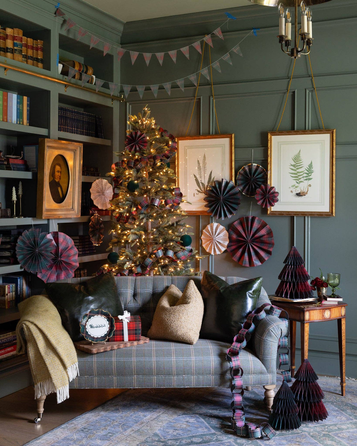 PLD1308 - Plaid Paper Tree Set