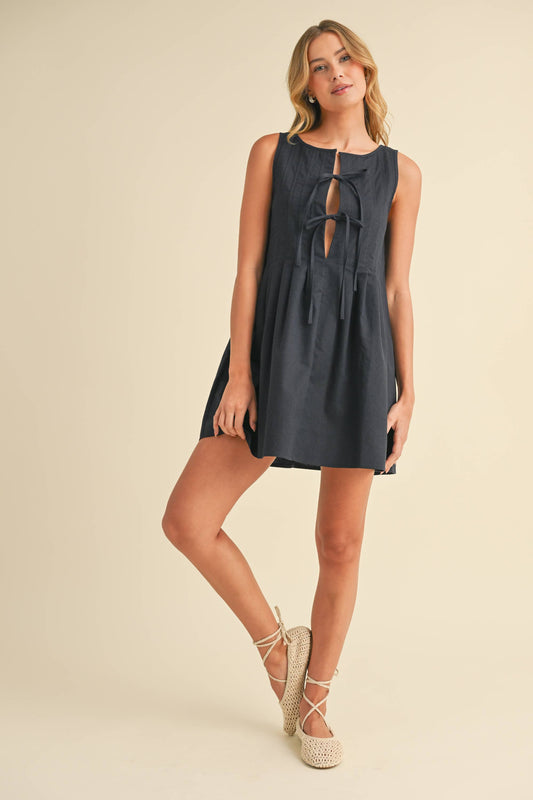 Pintuck Tie Romper