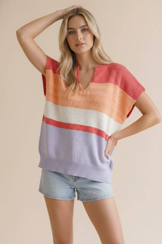 Wave on Wave Stripe Top