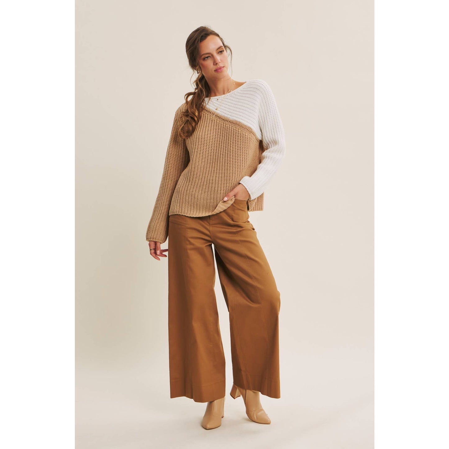 Coffee Shop Colorblock Top