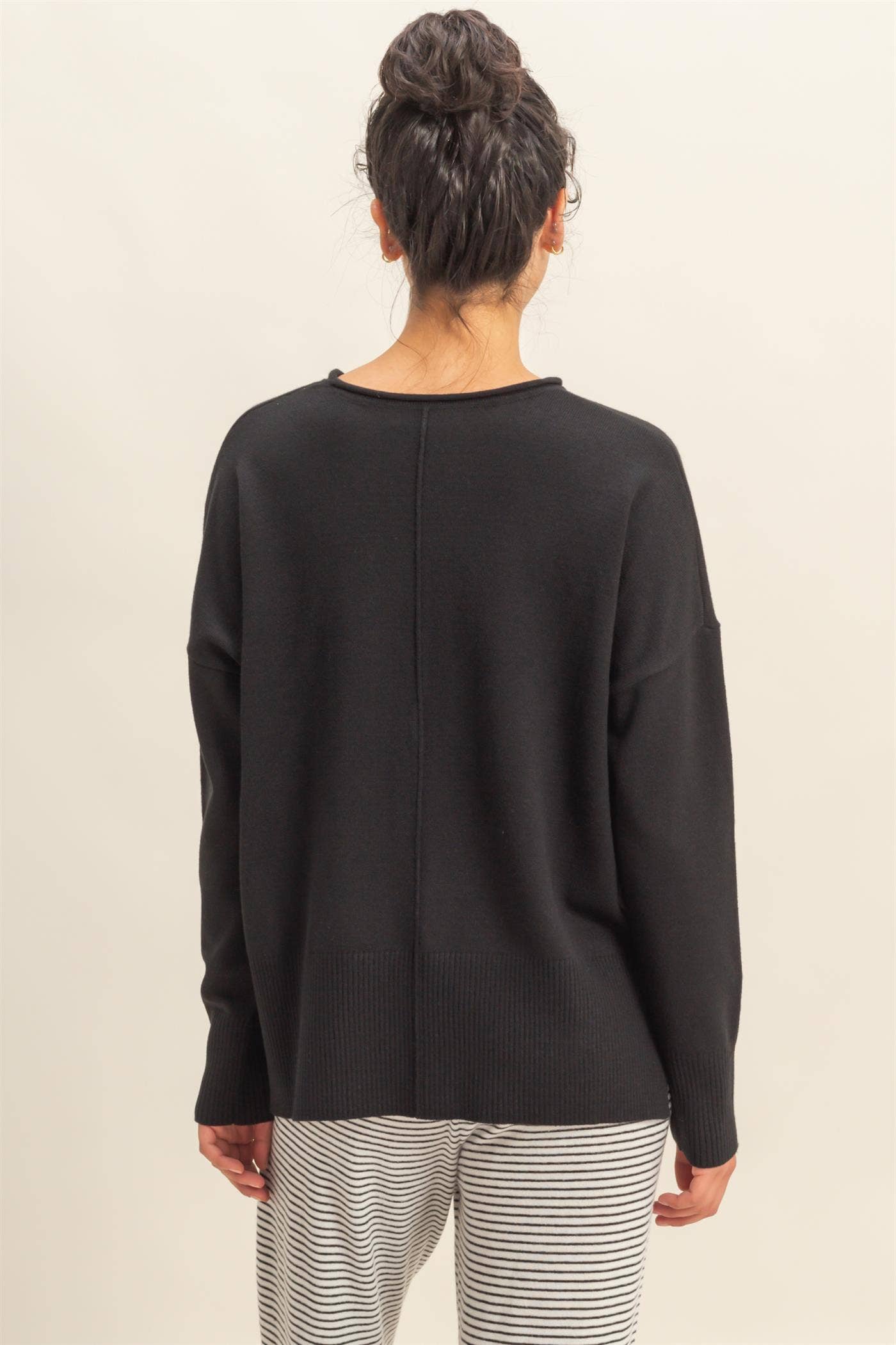 Winter Vibes Center Seam Sweater