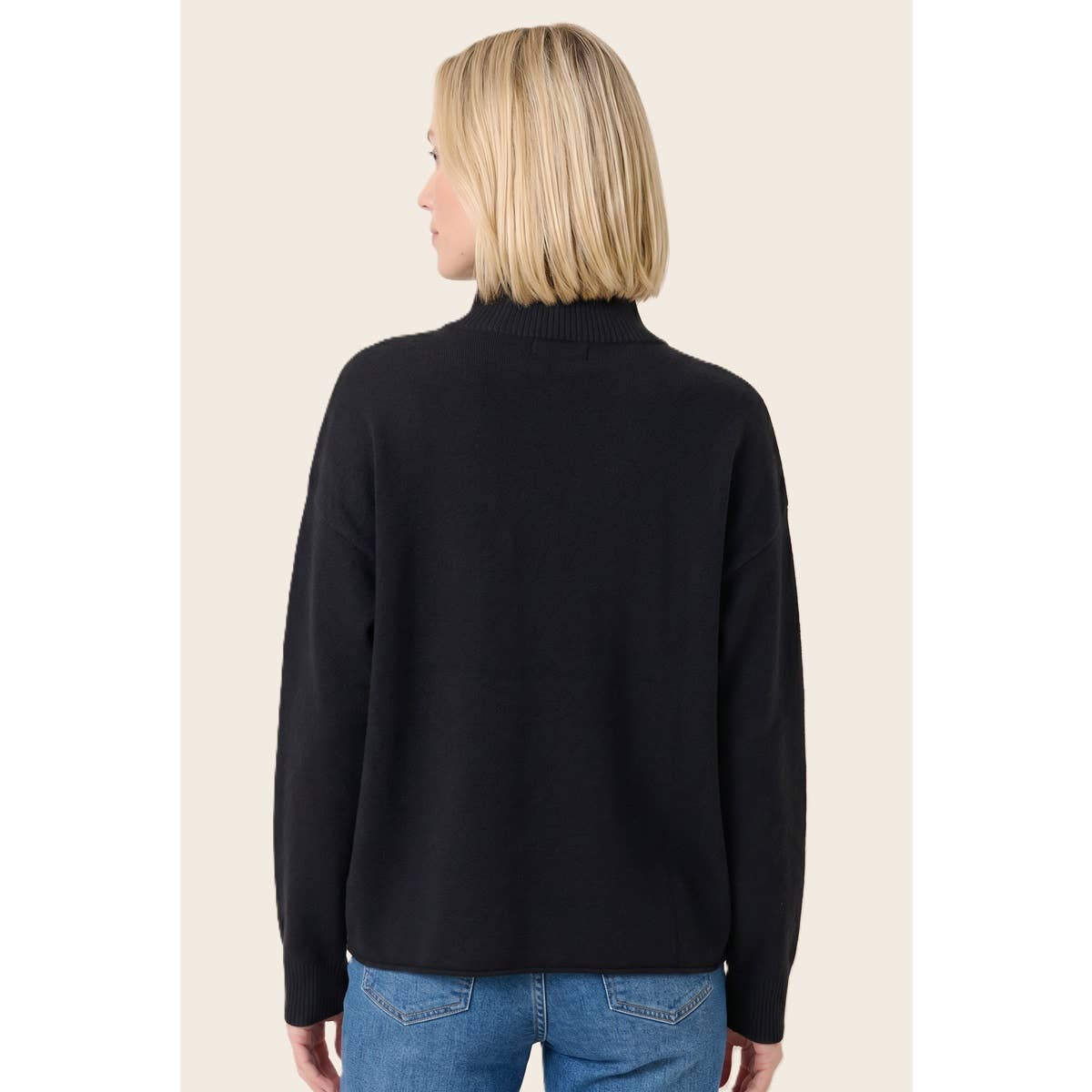 Mock Mockneck Zip Sweater