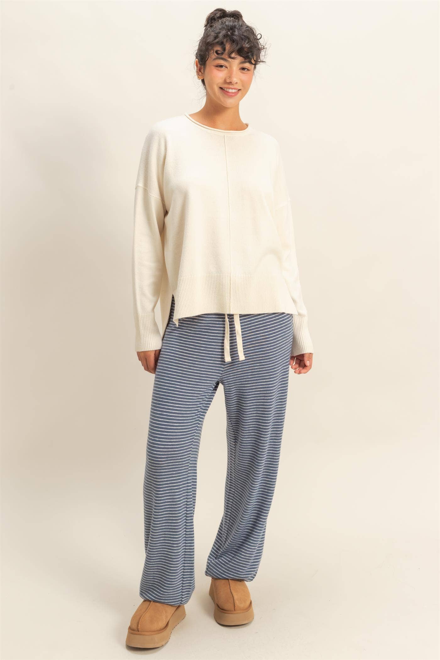 Winter Vibes Center Seam Sweater