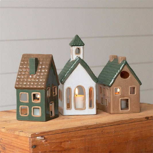 Asst Boho Ceramic Houses