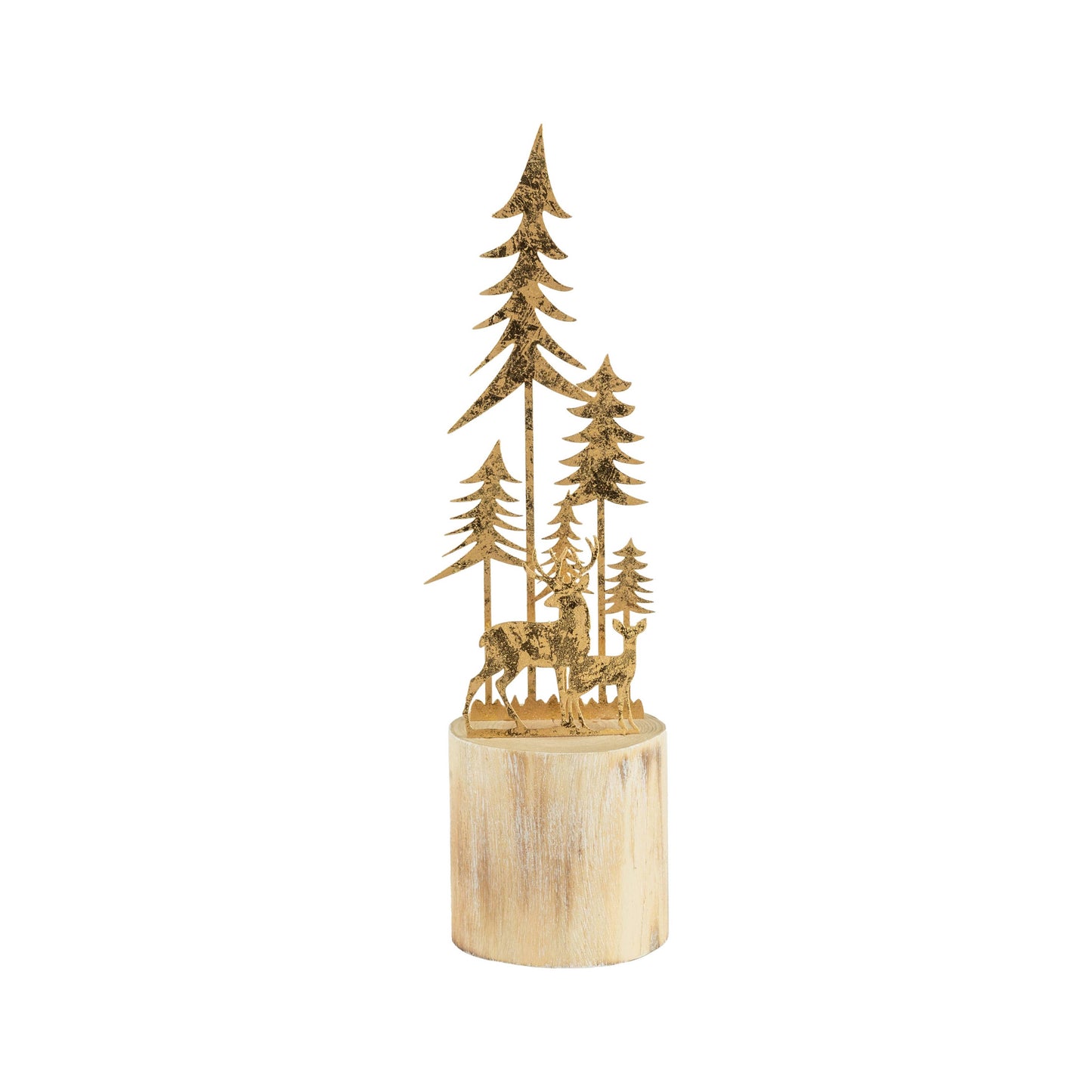 Gold Metal Forest Scene Tall
