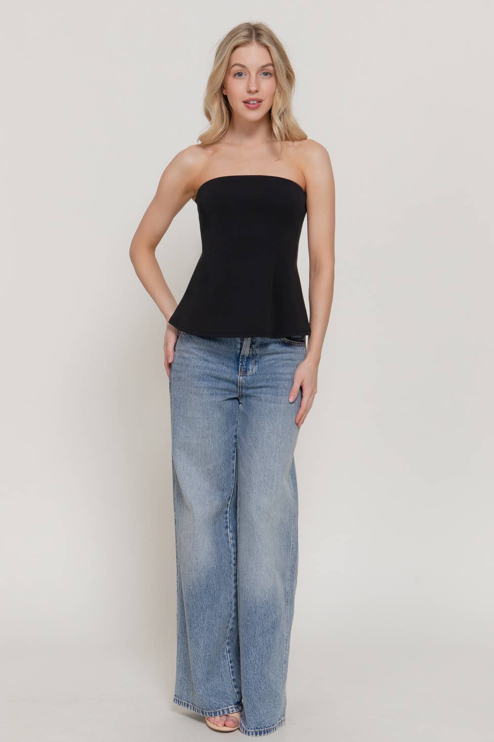 Basic Babe Peplum Top