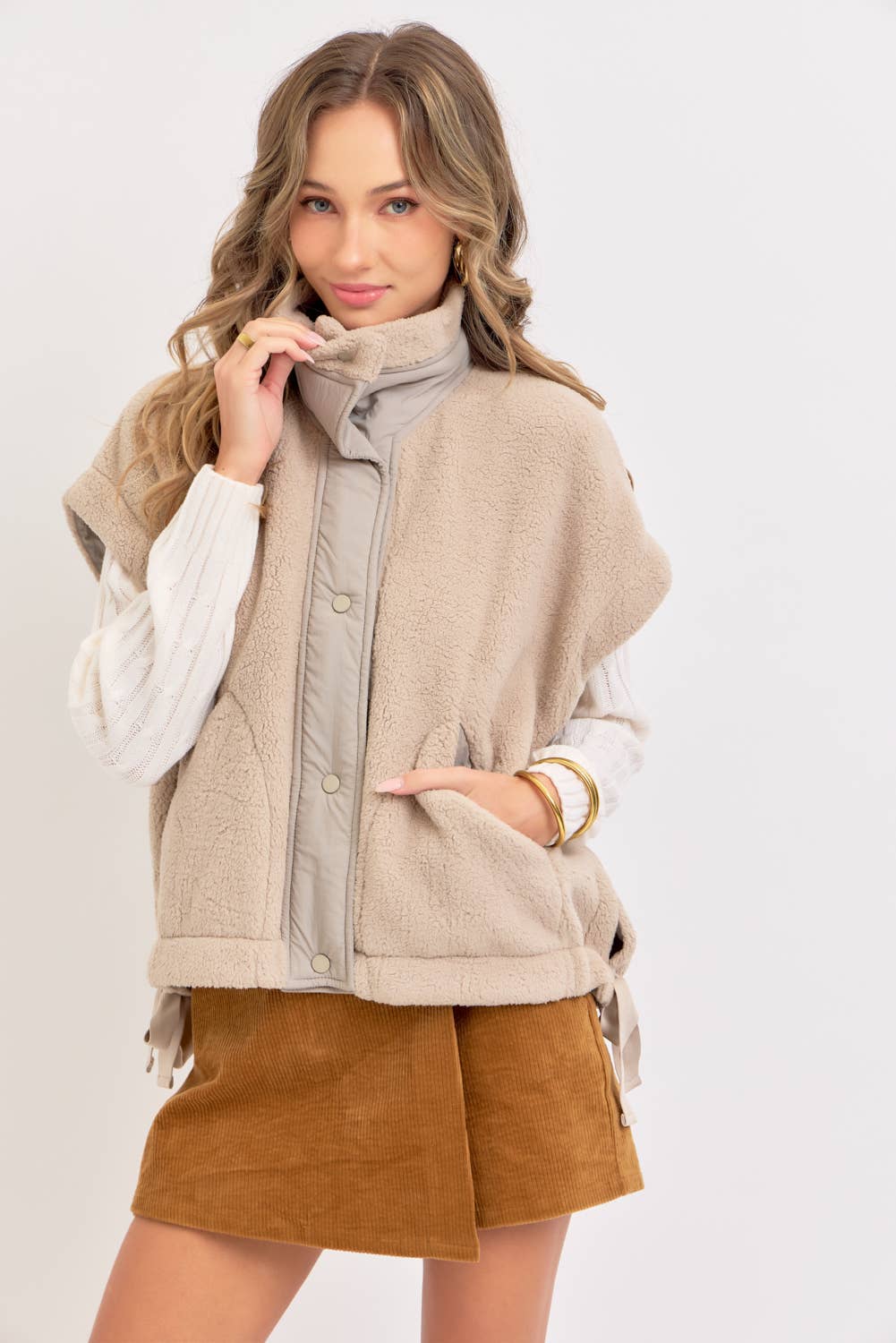 Cozy Are We Fleece Vest