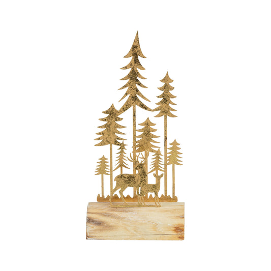 Gold Metal Forest Scene Short