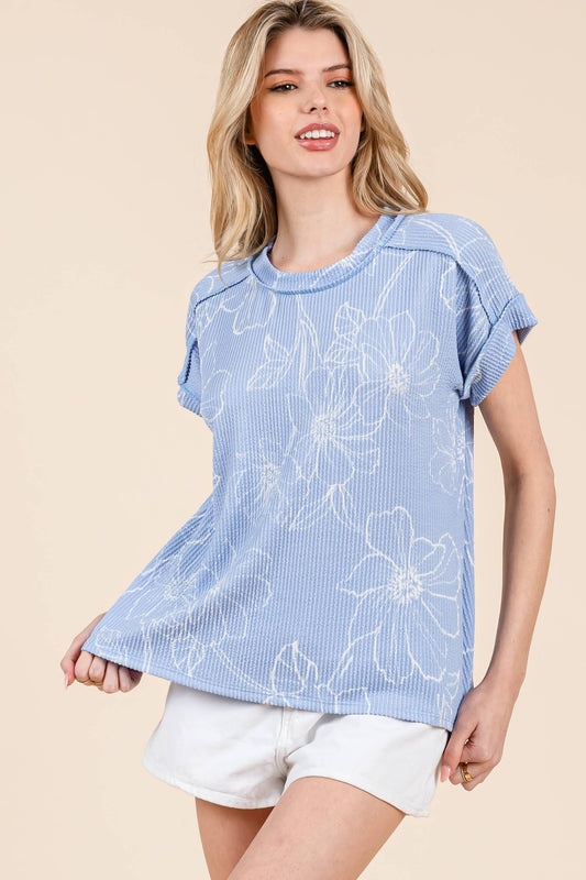 Black Bouquet Top