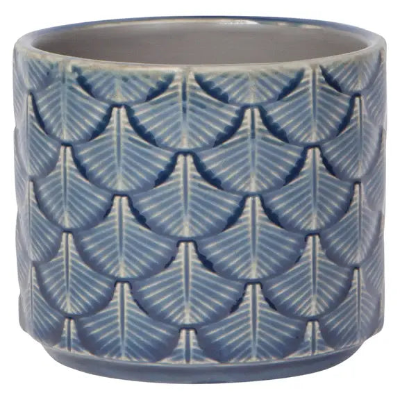 navy planter pot Azure Plume Plant Pot – Midwest Blessed