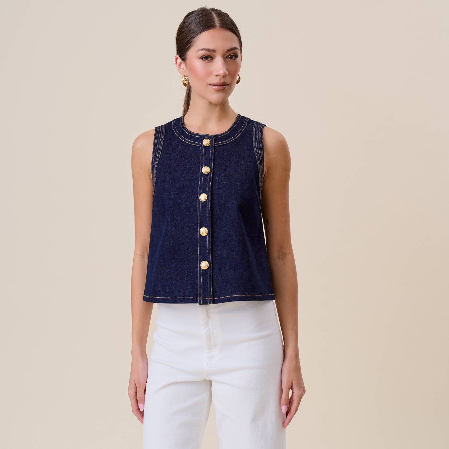 Ibiza Nights Button Top