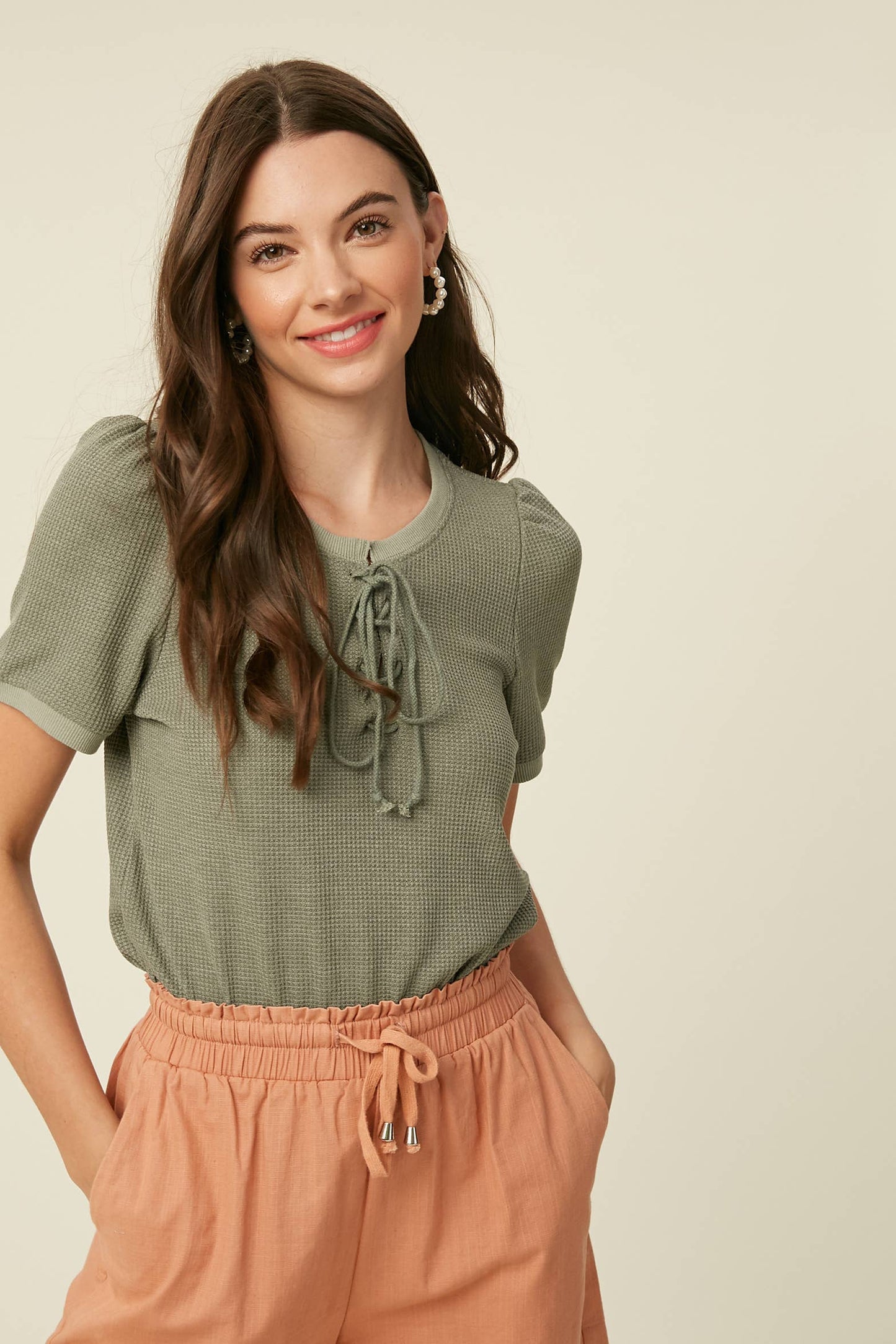 Ahoy Matey Laceup Top