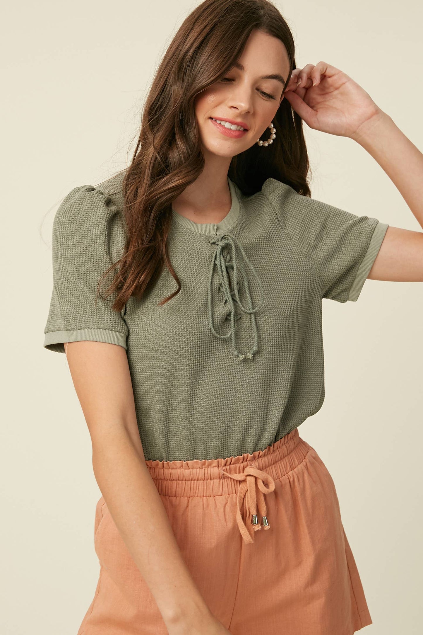 Ahoy Matey Laceup Top