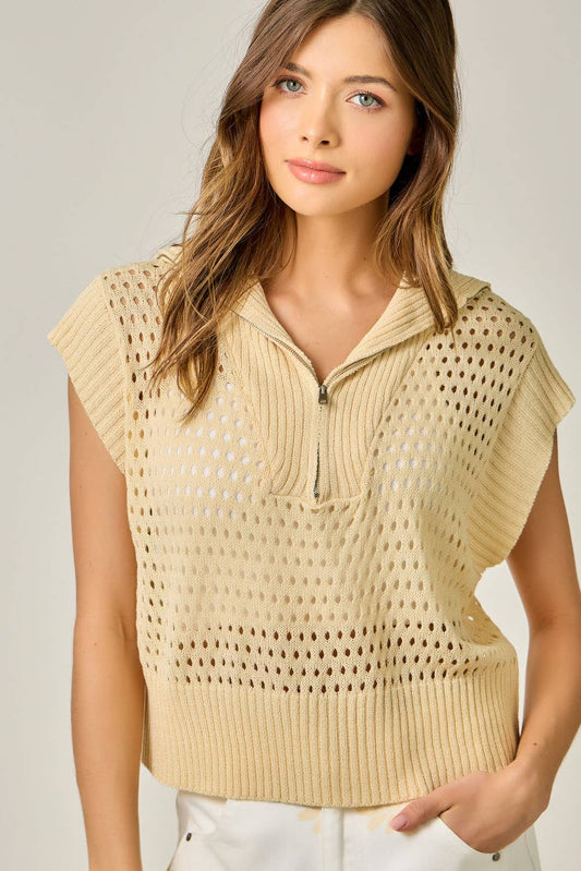 Ahoy Matey Zip Sweater