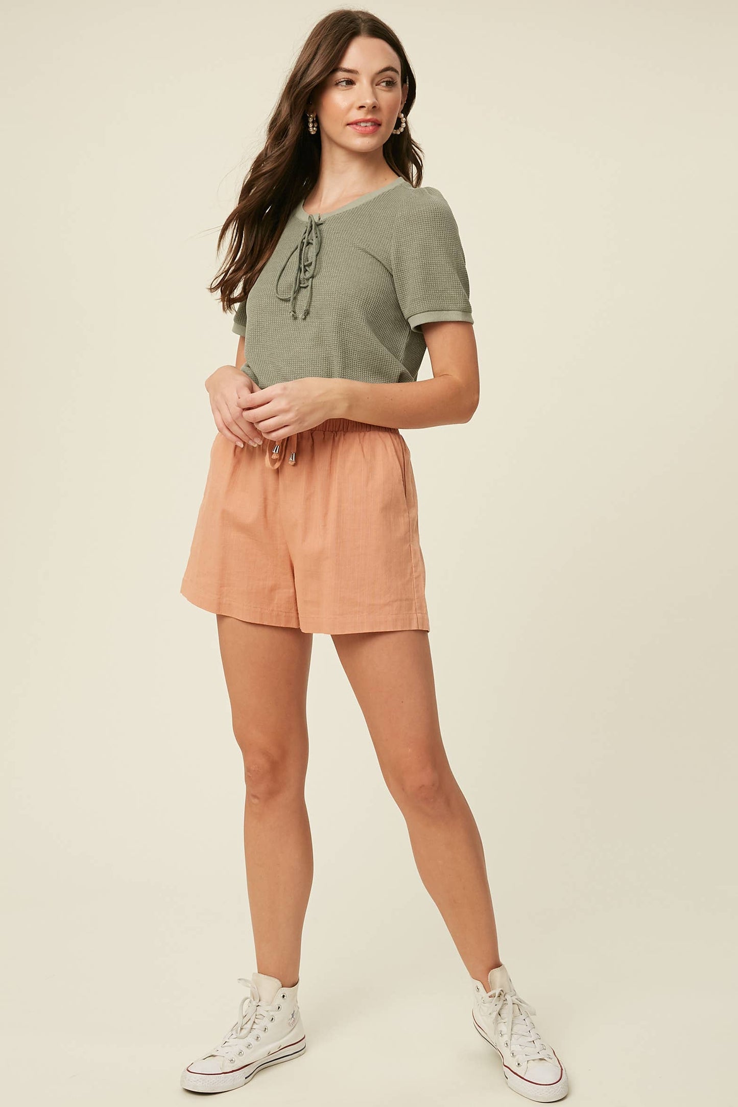Ahoy Matey Laceup Top