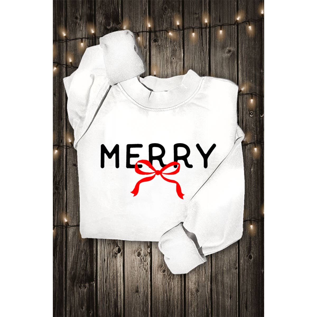 Merry Ribbon Graphic Sweatshirt