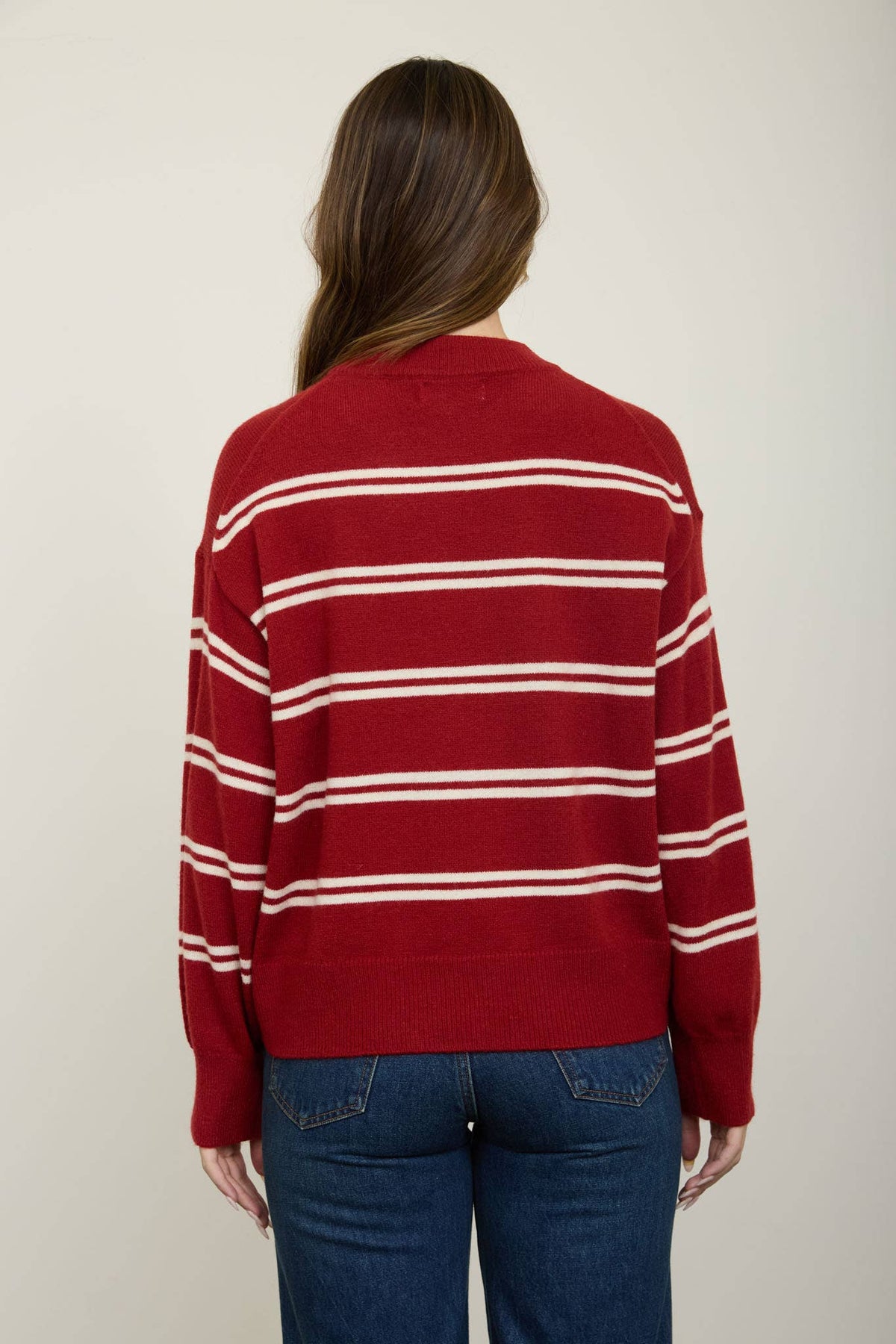 Somethin bout Falling Striped Sweater
