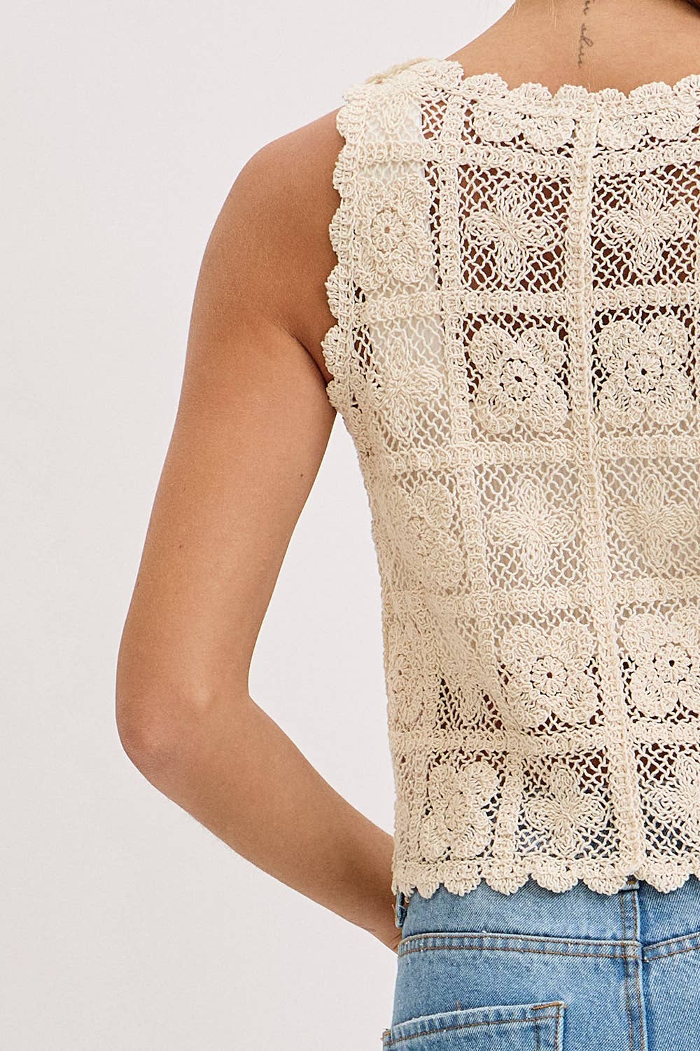 Boho Dreams Button Up Vest