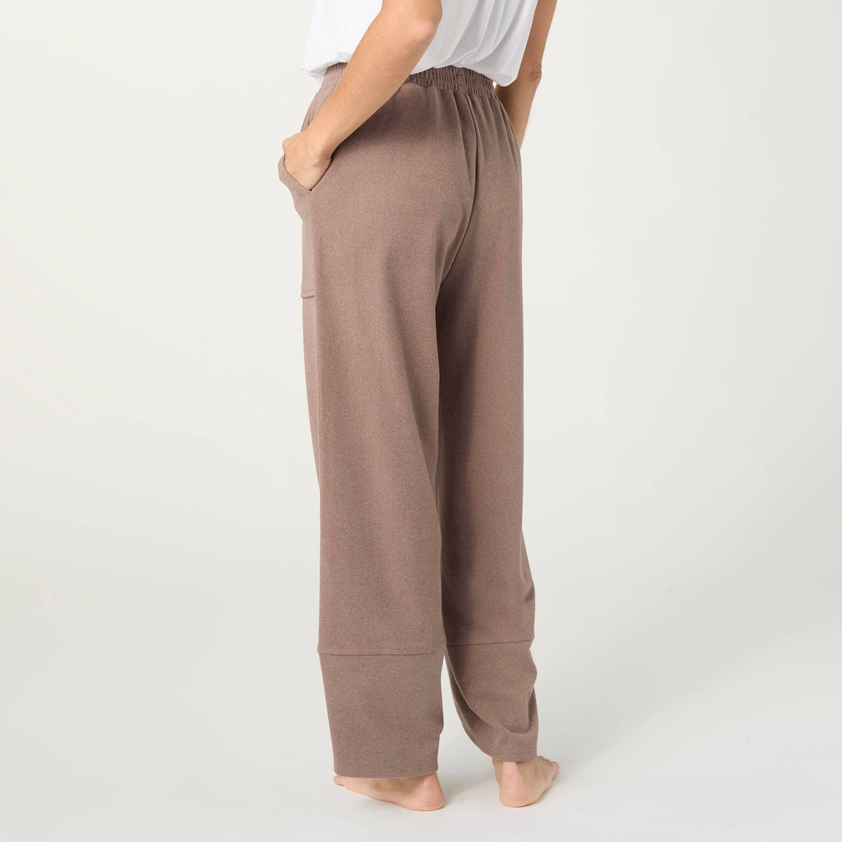 Weekend Brushed Scalloped Wide Leg Pants