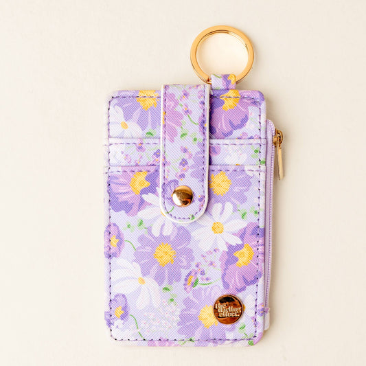 Keychain Wallet-Bouquet Beauty Purple