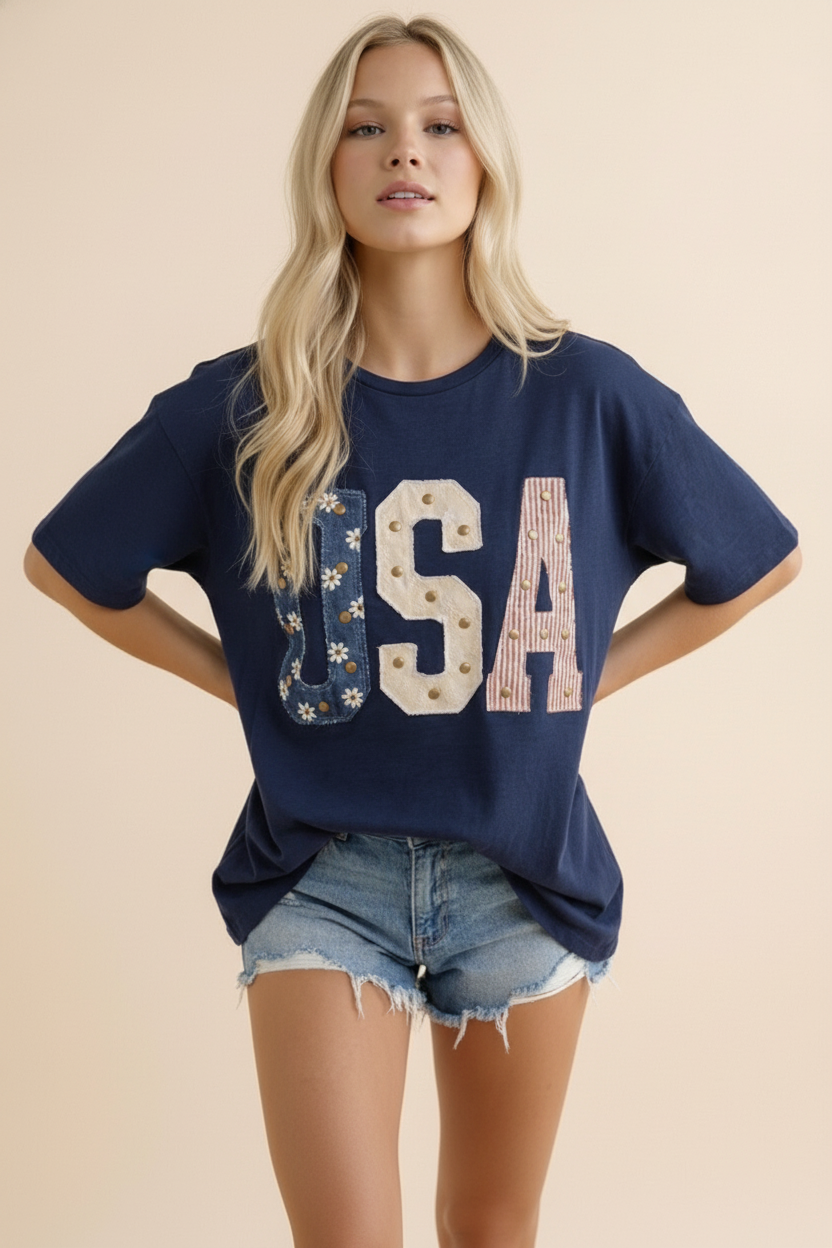 USA Studded Tee