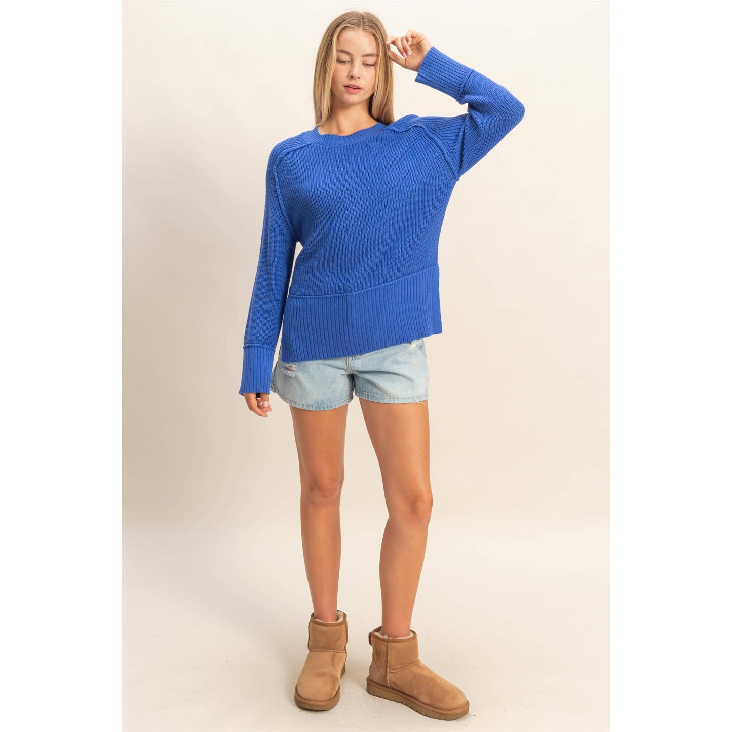 Chiara Side Slit Sweater