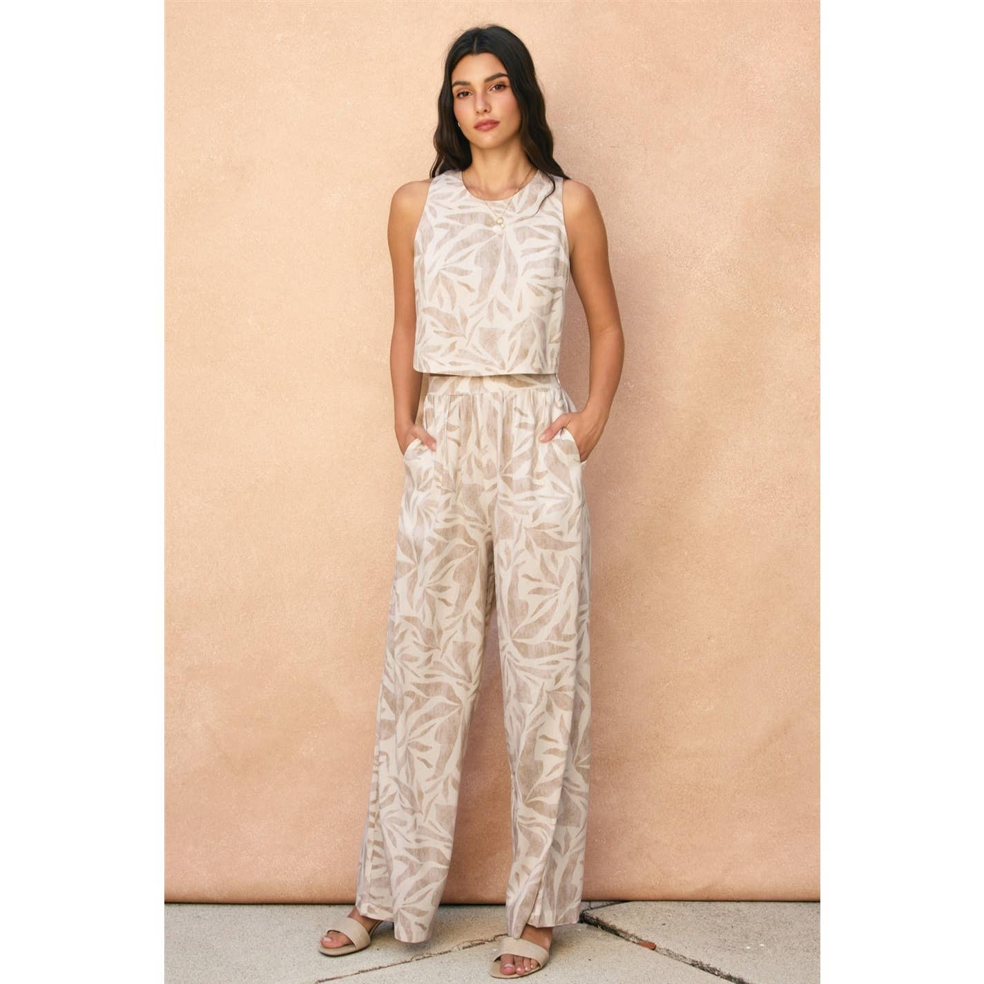 Driftwood Dreams Front Pleated Pants