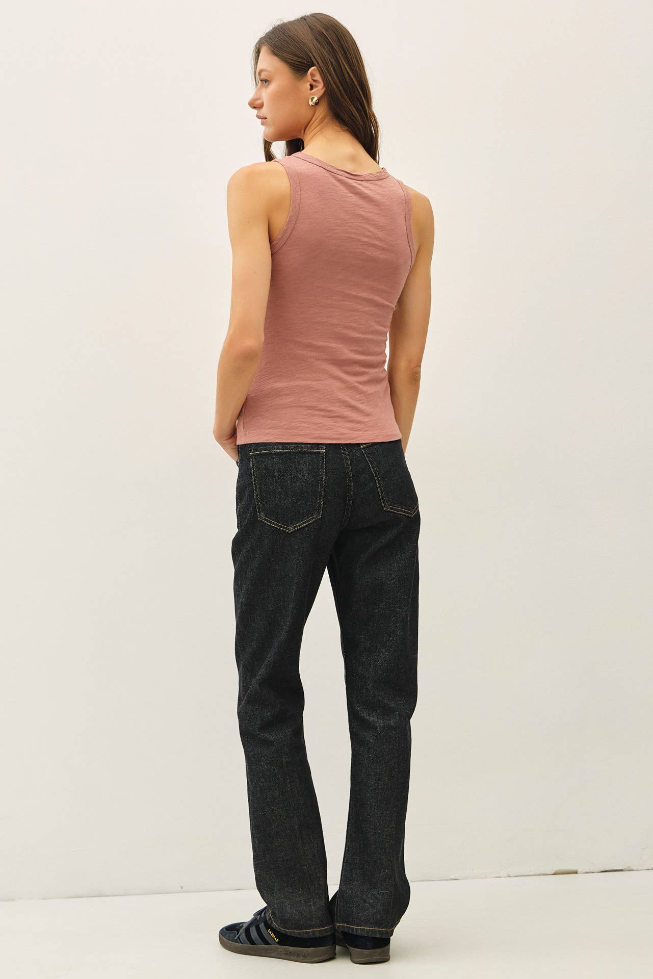 GARMENT DYED COTTON SLUB TANK TOP
