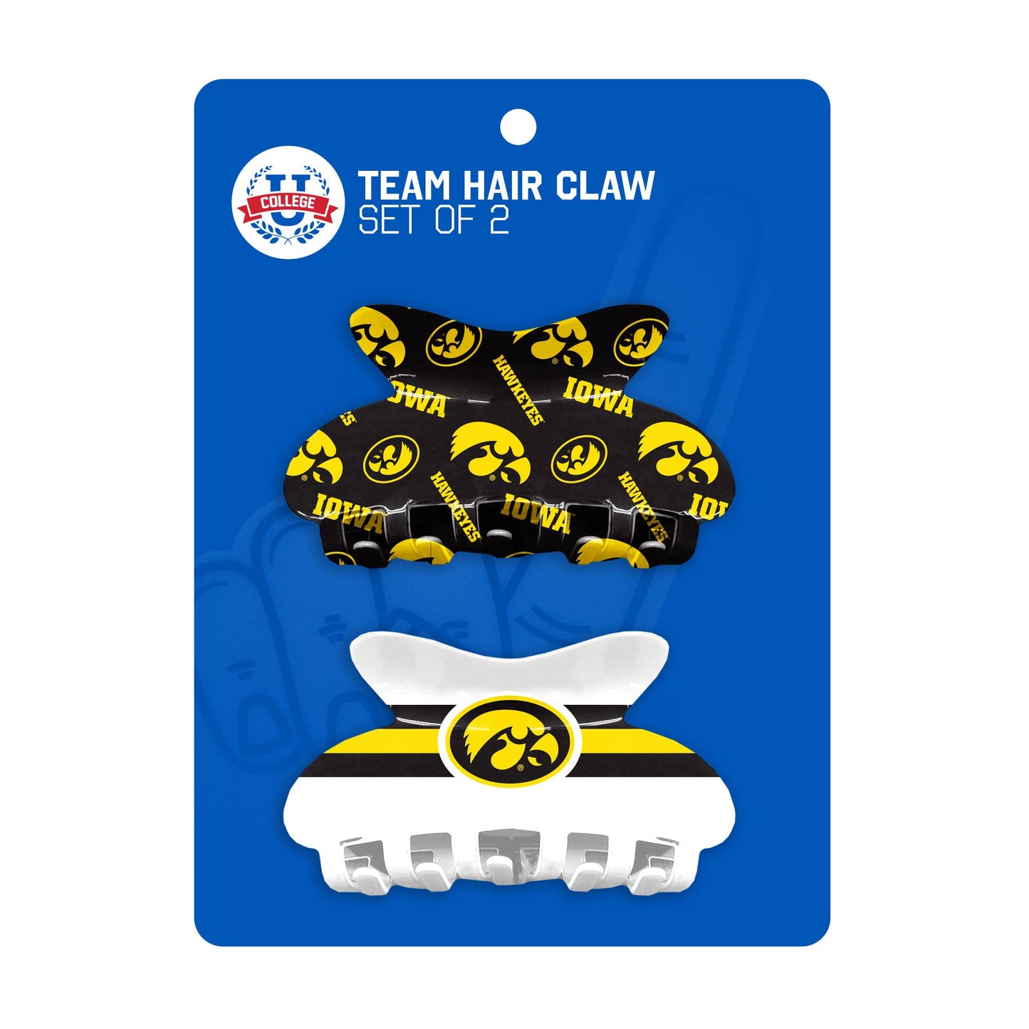 NCAA Iowa Hawkeyes Hair Claw Set