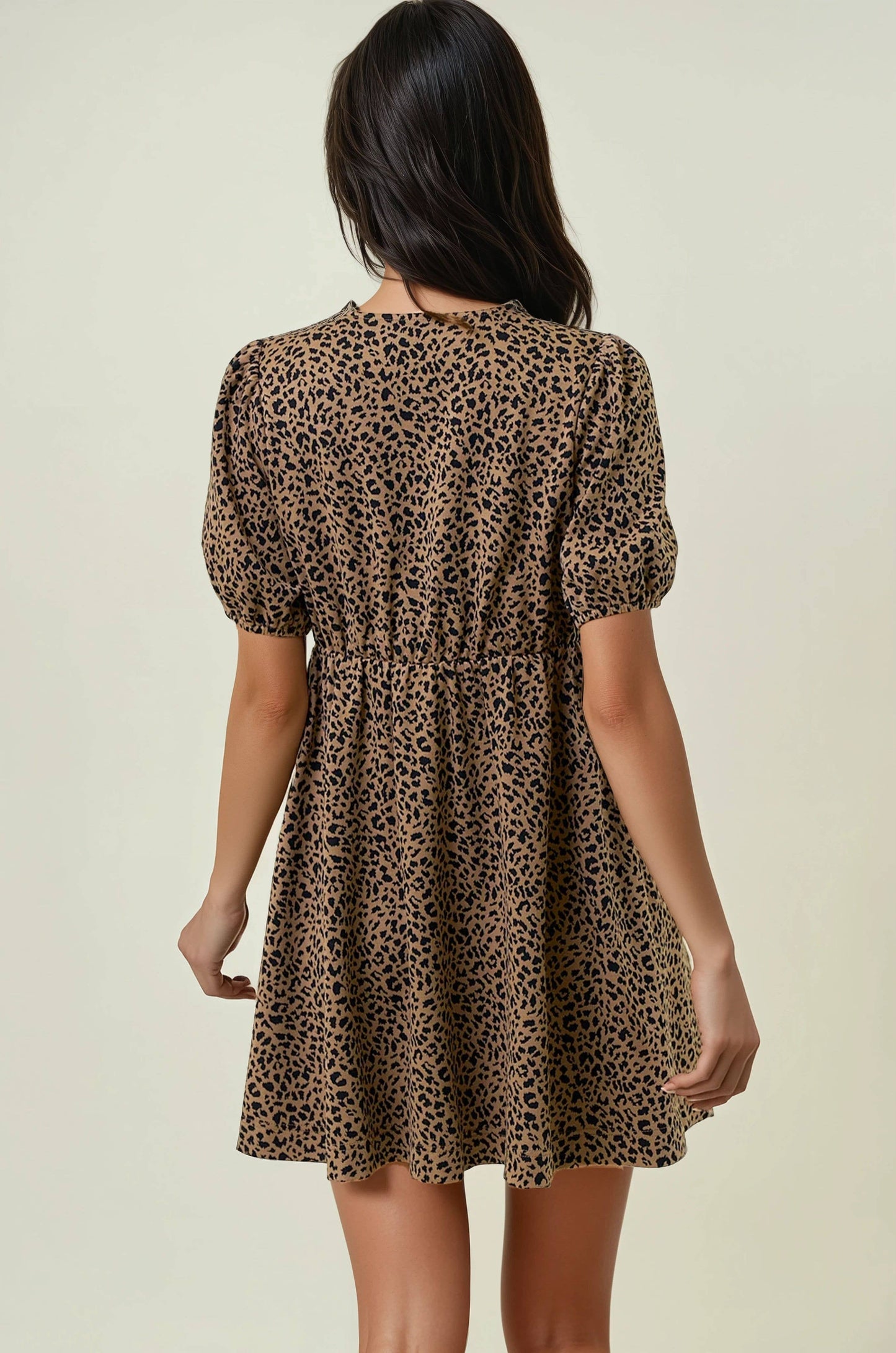 Bow Babe Leopard Dress