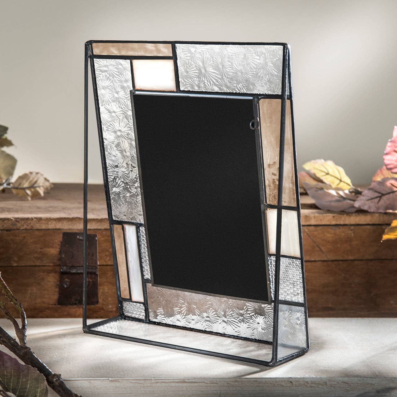 Peach, Ivory and Clear Vintage Glass Frame Series