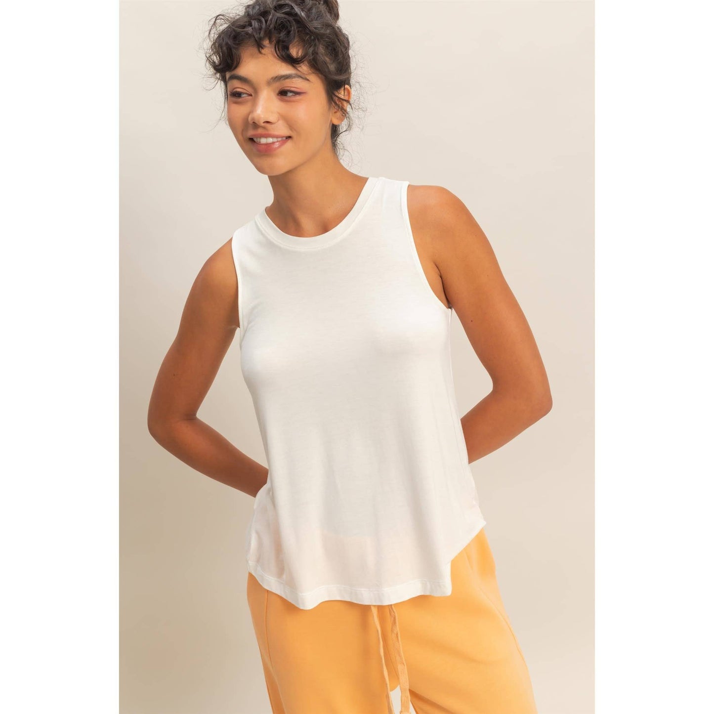 Basic Babe Rayon Flow Tank