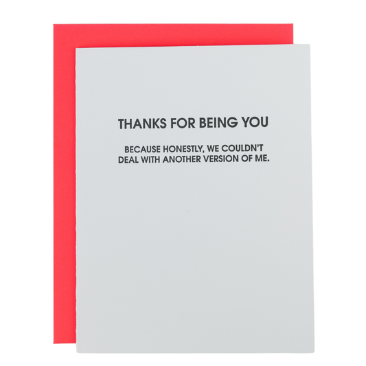 Thanks For Being You - Friendship Card