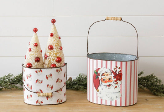 Vintage Santa Containers